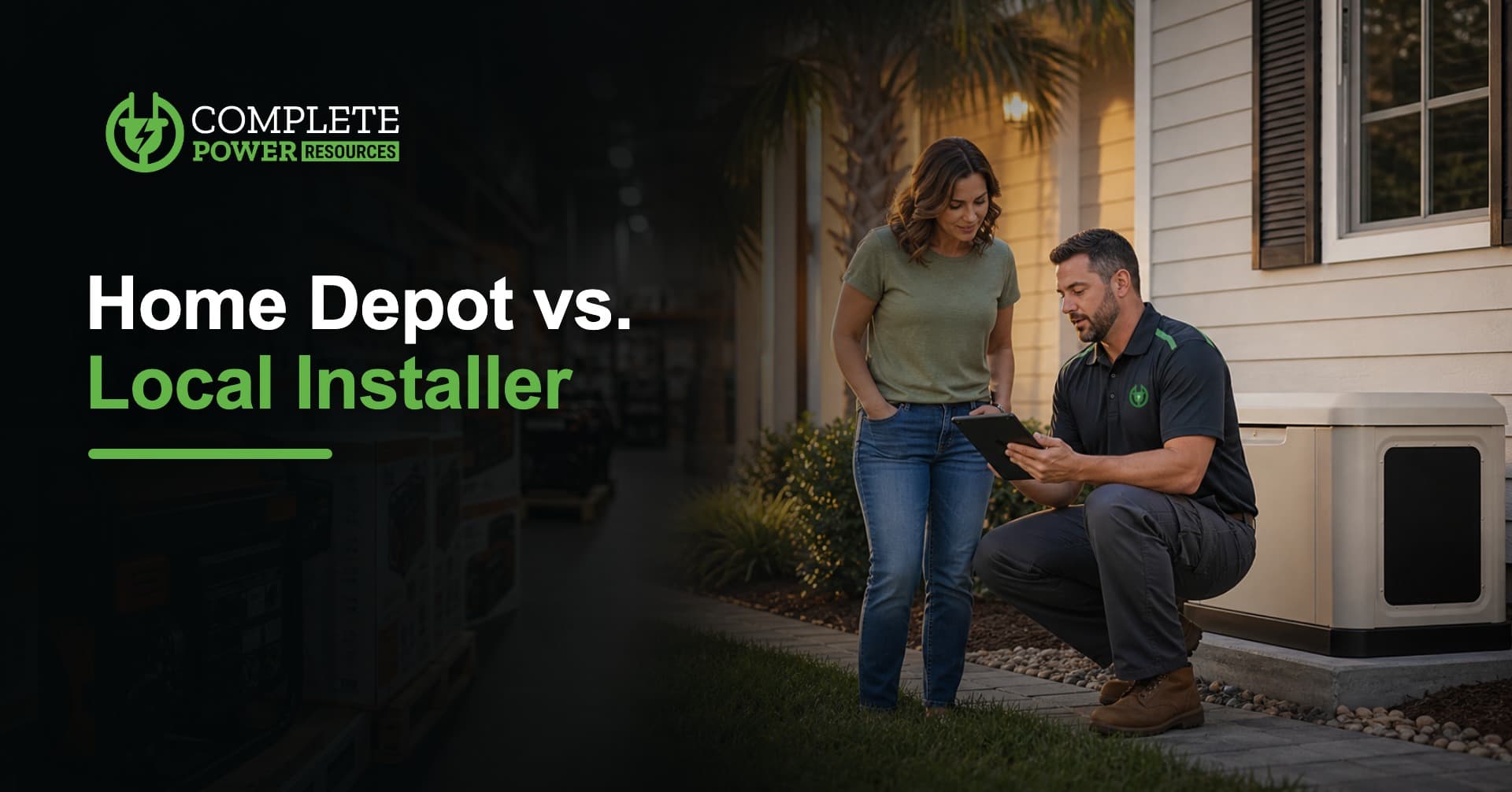 Home Depot vs. Local Installer: Where Should You Buy a Home Standby Generator?