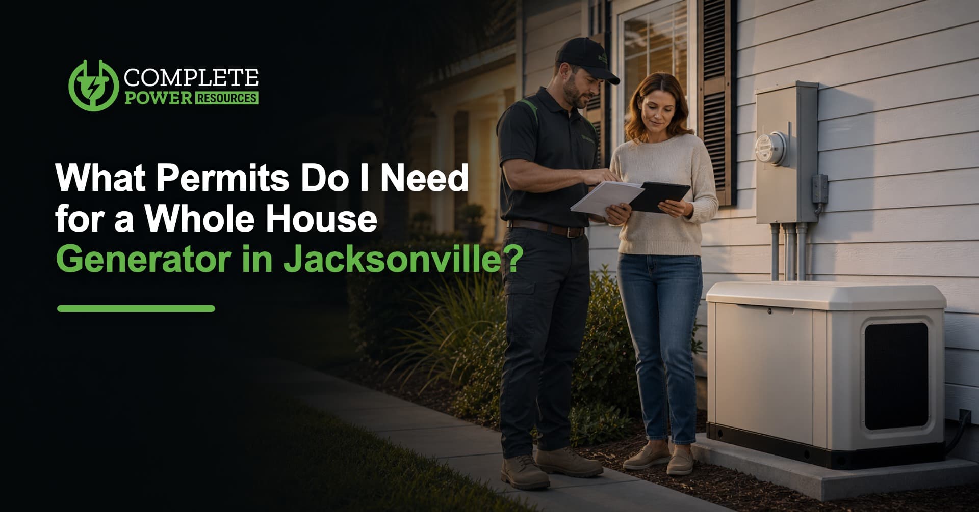 What Permits Do I Need for a Whole House Generator in Jacksonville?